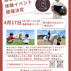 馬とふれあう体験イベント🐴💕