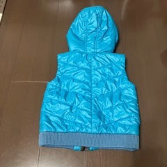 hakkakids　ダウンベスト 100cm　スカイブルーの画像