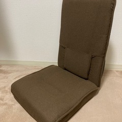 新品同様◆コーナン◆座椅子◆ブラウン◆シングルソファ◆リクライニング◆腰痛対策の画像