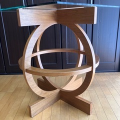 正方形ガラス天板 ダイニング テーブル 70cm×70cm 高さ 81cmの画像