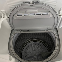 「美品］シャープ2019年製　使用少　簡易乾燥付5.5kg ES-TX5UC-W洗濯機 SHARP製の縦型洗濯機、上開きデザインで使いやすいの画像
