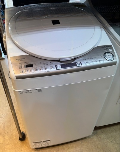 SHARP 洗濯乾燥機 人気の穴無し槽 ES-TX8DKS