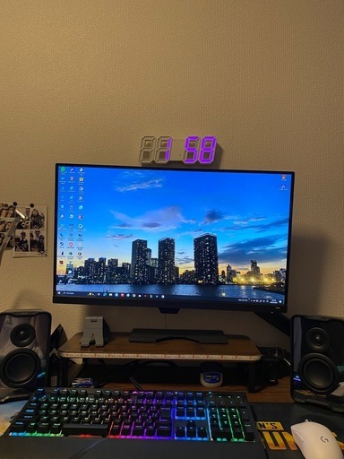 ゲーミングPC RTX3070 16GB 27インチモニター キーボード・マウス付