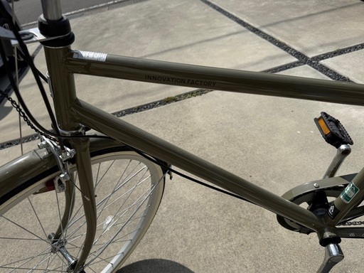 自転車 ママチャリ 26インチ カーキ