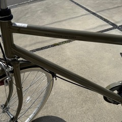 自転車 ママチャリ 26インチ カーキの画像