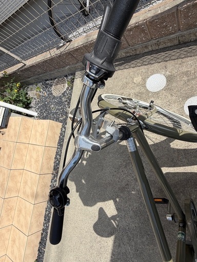 自転車 ママチャリ 26インチ カーキ