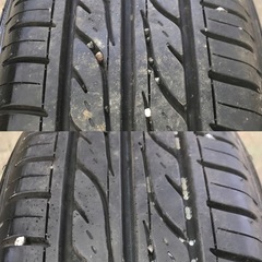 15インチ夏タイヤ ダンロップEC202 175 65 15 社外アルミホイール付き　フィット シャトル フリード等の画像