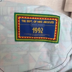 NIKE ナイキ　幾何学柄　総柄イージーパンツ　Sの画像