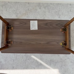 【美品】北欧風 カームテーブル スクエア（幅90cm）木目調 ローテーブルの画像