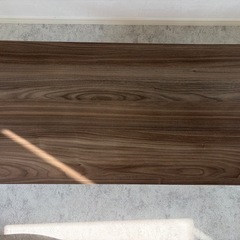 【美品】北欧風 カームテーブル スクエア（幅90cm）木目調 ローテーブルの画像