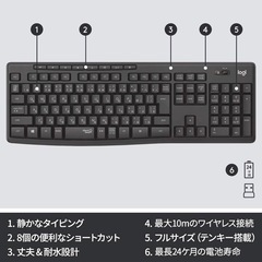 ロジクール　ワイヤレスキーボードの画像