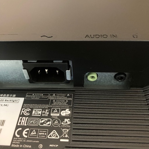 27インチモニター Acer　KA270H Abmidx スピーカー内蔵