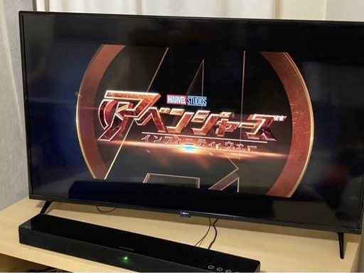 Qriom(山善)4K対応50V型HDR対応液晶テレビ 2020年製 HDMI ARC-50W4K 