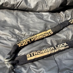 大型バイク用カバーとチェーンロックのセットの画像