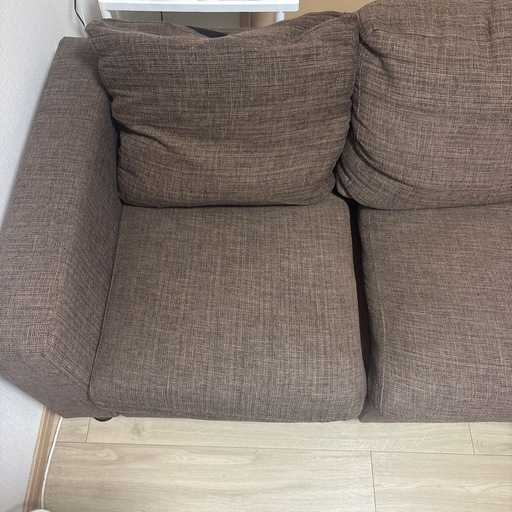 【中古】3人掛けカウチソファー