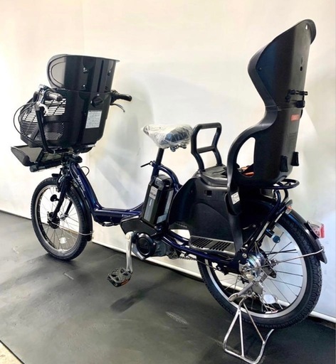 1年保証 送料無料　ブリヂストン　20インチ　子供乗せ　3人乗り　紺色　電動アシスト自転車　g330