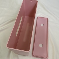 縦型ティッシュケース　ピンクの画像
