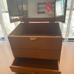 鏡付き　メイクボックス  の画像