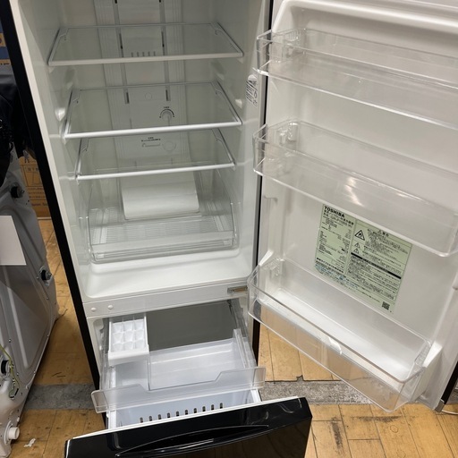 TOSHIBA トウシバ ノンフロン冷凍冷蔵庫 GR-P15BS 2019年製 定格内容積153L  2ドア 冷蔵庫 のご紹介です！