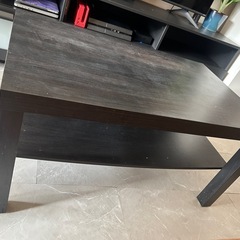 黒IKEAローテーブルの画像