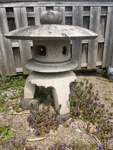 古代雪見灯篭　日本庭園　雪見灯篭　古代雪見　古代雪見灯篭　石灯篭