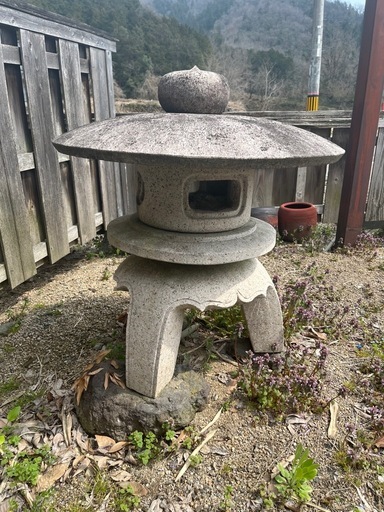 古代雪見灯篭　日本庭園　雪見灯篭　古代雪見　古代雪見灯篭　石灯篭