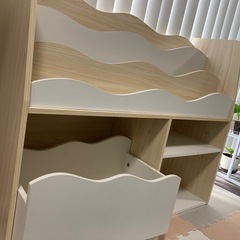 ニトリ キッズ収納ラック 絵本収納の画像