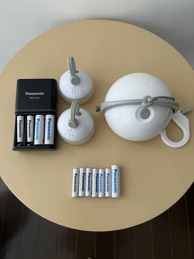 スノーピーク照明3点セット＋充電器・電池セット
