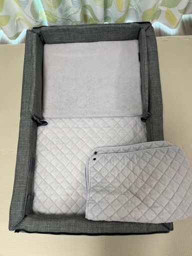 【美品】ファルスカ　コンパクトベッド　フリー　メラジングレー