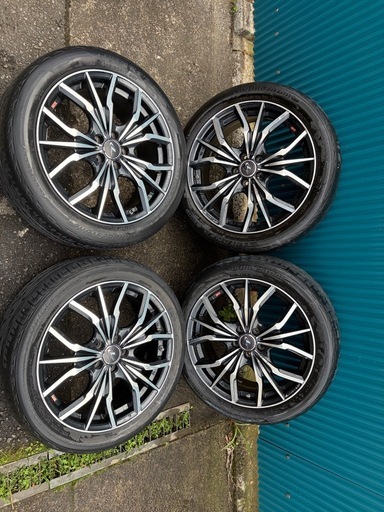 値下げ可 Weds LEONIS TE 17インチ アルミホイール タイヤ付4本セット