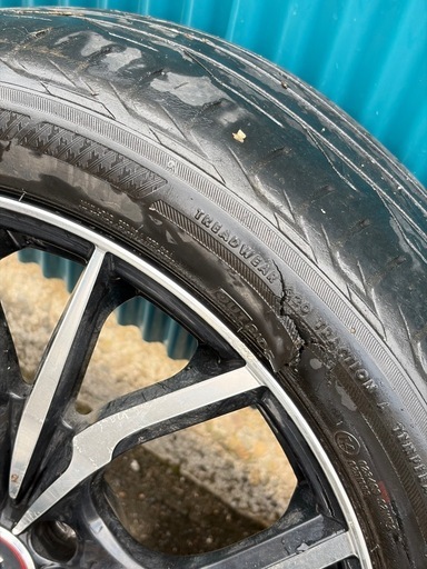 値下げ可 Weds LEONIS TE 17インチ アルミホイール タイヤ付4本セット