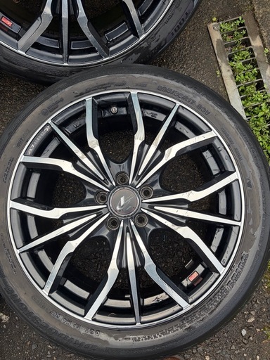値下げ可 Weds LEONIS TE 17インチ アルミホイール タイヤ付4本セット