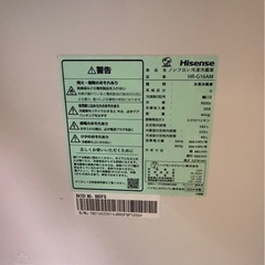 hisense 2ドア HR-g16am 2024年の画像