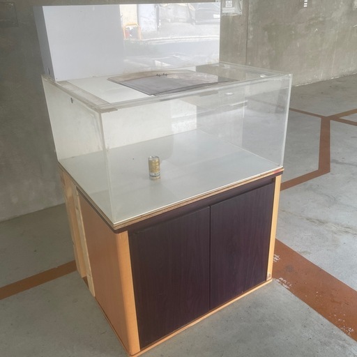 アクリル水槽　９０x７５x４５    専用台　上部濾過