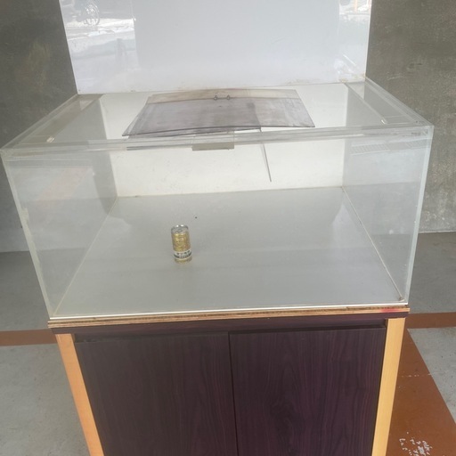 アクリル水槽　９０x７５x４５    専用台　上部濾過