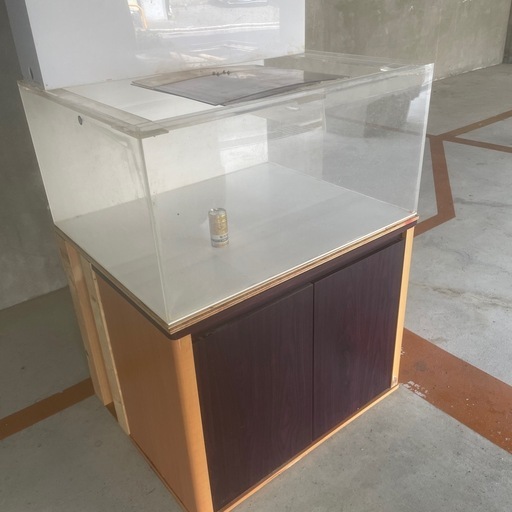 アクリル水槽　９０x７５x４５    専用台　上部濾過