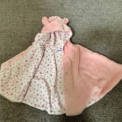 【引取り限定】ミキハウス　ポンチョ　70〜90cmの画像