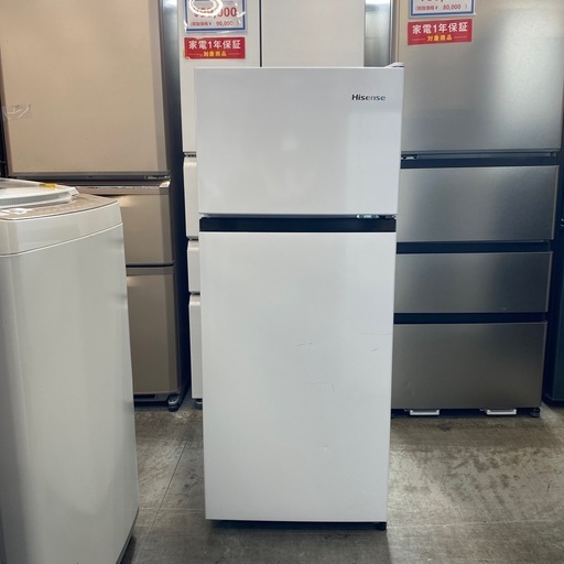 2ドア冷蔵庫　　Hisense HR-B12HW 2023年製