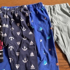 80-90cm ズボン 7セットの画像