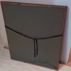 【大型額縁】和モダン 書の額装作品　インテリア（66cm × 55cm）の画像