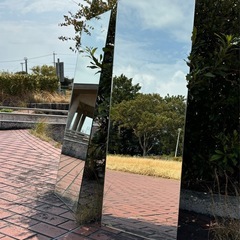 愛知県、鏡、姿見120cm×450業務用大型ミラー2枚セットの画像