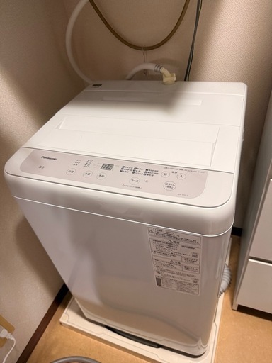 　　4/2 10時半-17時半まで、4/3 9時半までに取りに来れる方！Panasonic 洗濯機NA-F5B3