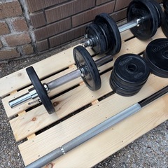 プロ仕様 IVANKO  ダンベル&バーベルトレーニングセットの画像
