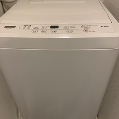 YAMADA洗濯機 6.0kg 2021年製 YWM-T60H1の画像