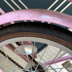 子供用自転車　ピンク　の画像