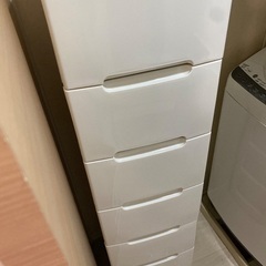 アイリスオーヤマ　7段　ウッドトップチェスト　収納　の画像