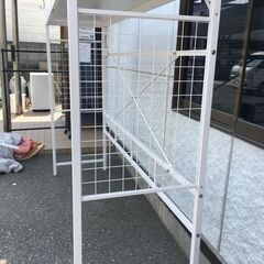 JM20930S)※訳あり品※ハンガーシェルフ(バジーナ2JY WH)ニトリ  組立式 幅：約220cm  高さ：約175cm 奥行：約60cm 中古品【取りに来られる方限定】の画像