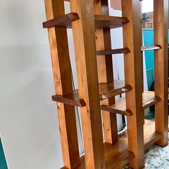 天然木　違い棚の画像