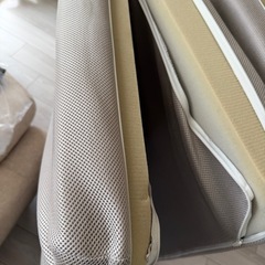 【武蔵小杉／無料】シングル寝具3点セット（敷布団 ＆ 洗える三つ折りマットレス&西川除湿シート)の画像