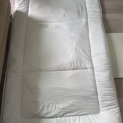 【武蔵小杉／無料】シングル寝具3点セット（敷布団 ＆ 洗える三つ折りマットレス&西川除湿シート)の画像